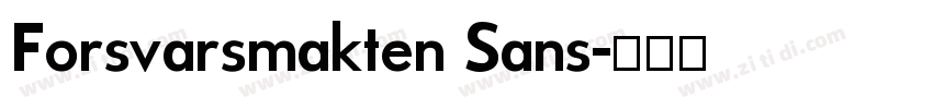 Forsvarsmakten Sans字体转换